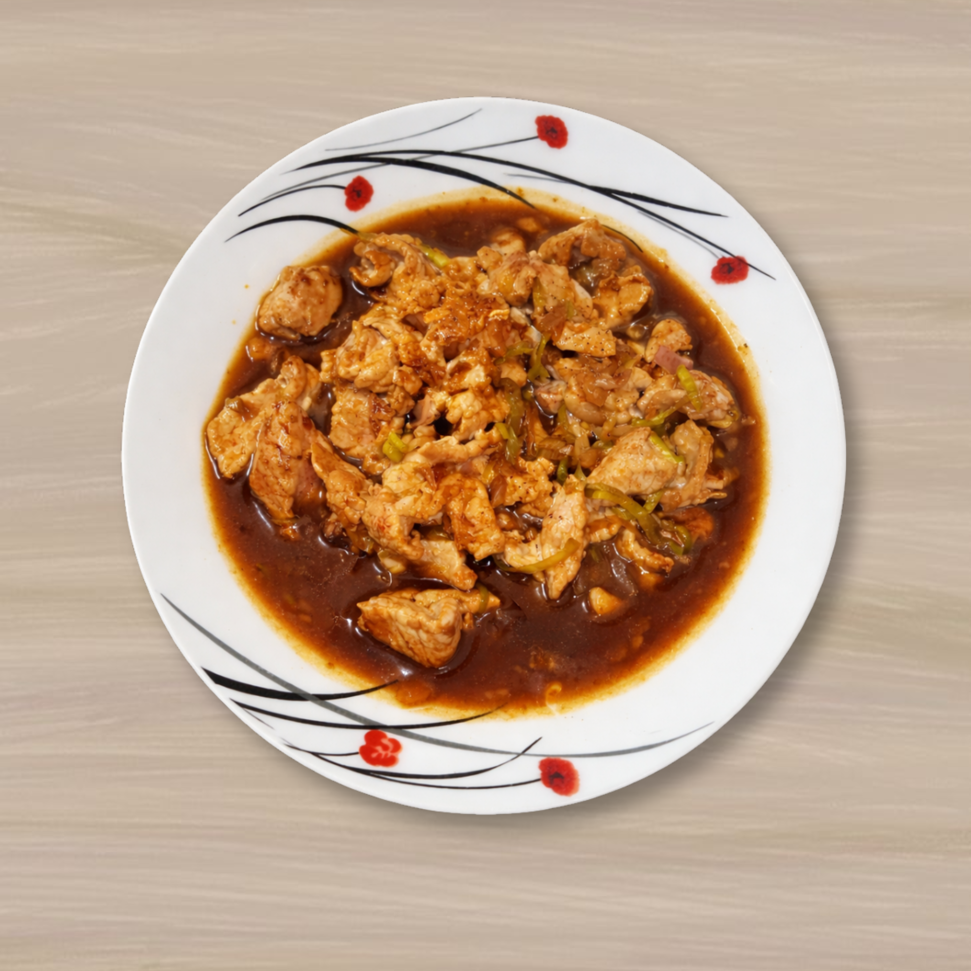 Poulet sauté à la sauce piquante
