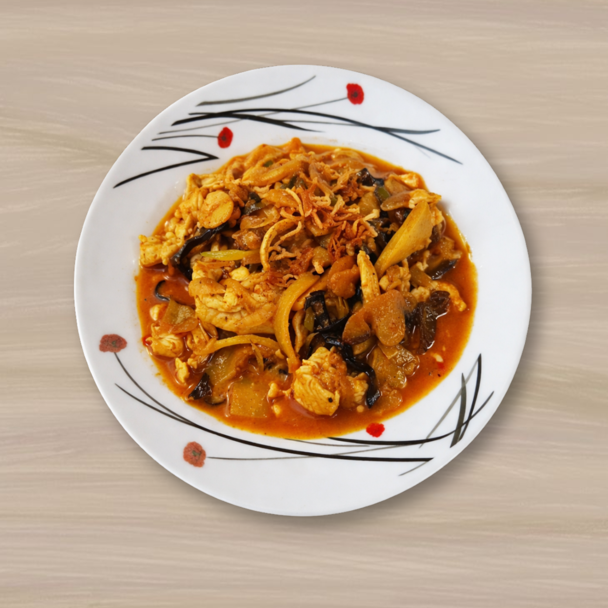 Poulet sauté aux champignons